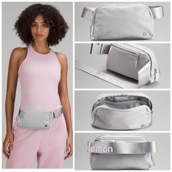 BNWT Lululemon Everywhere 1L Belt Bag - Silver Drop/White - Picture 2 of 9
